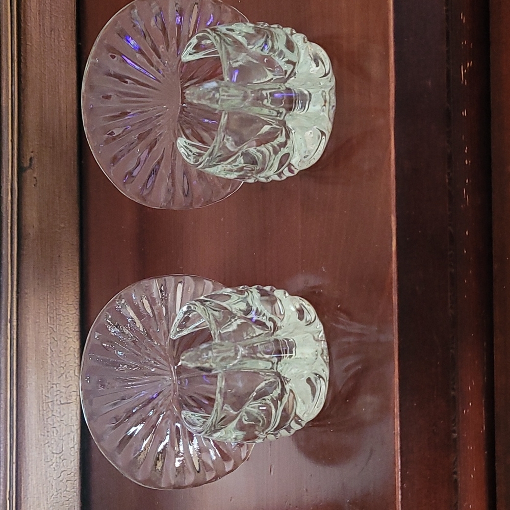 Glass turkey tea light set